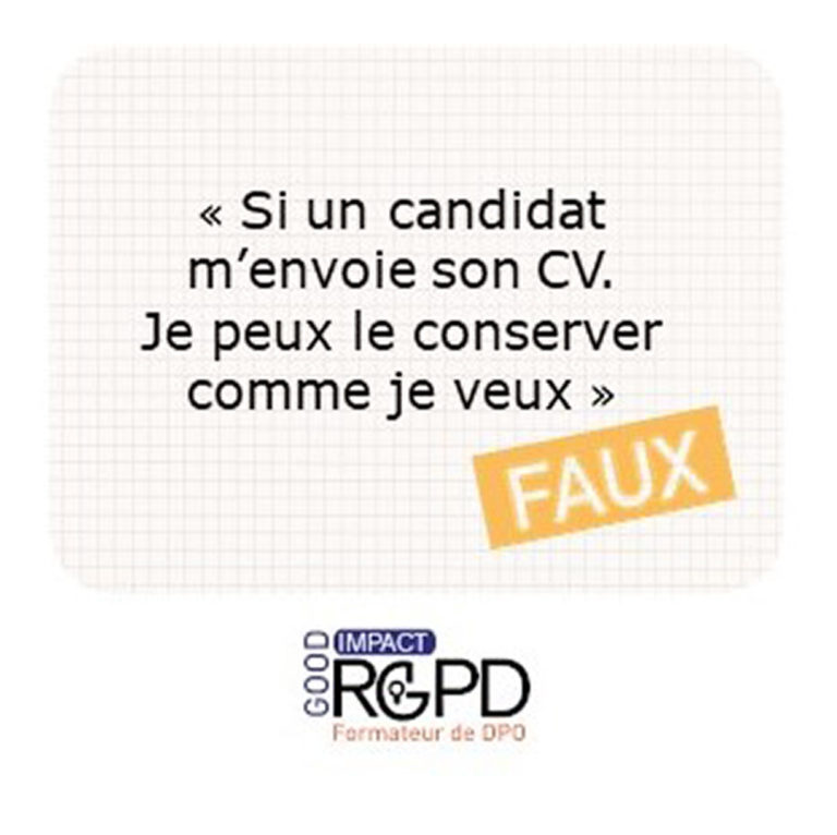Si un candidat m’envoie son CV je peux le conserver ?