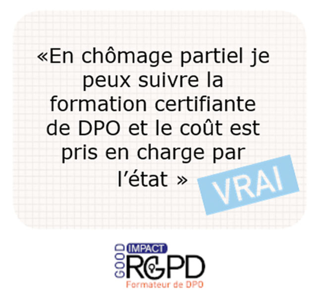 Formation DPO financée à 100 % par le Gouvernement Formation DPO financée à 100 % par le Gouvernement