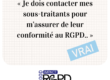 Sous-traitance et RGPD