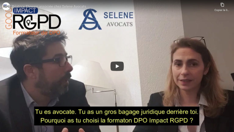 Formation DPO Selene avocats
